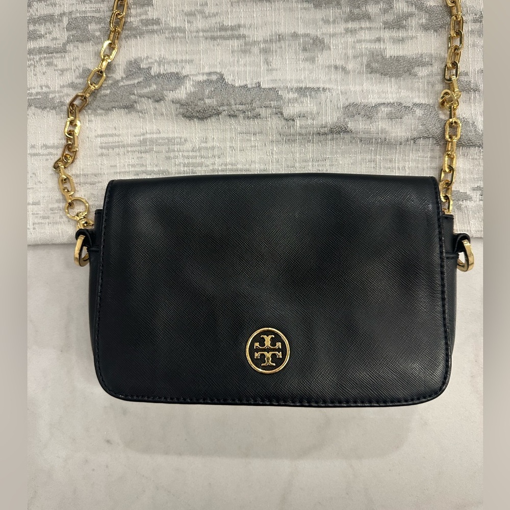 Tory Burch Robinson Mini Leather Crossbody Bag